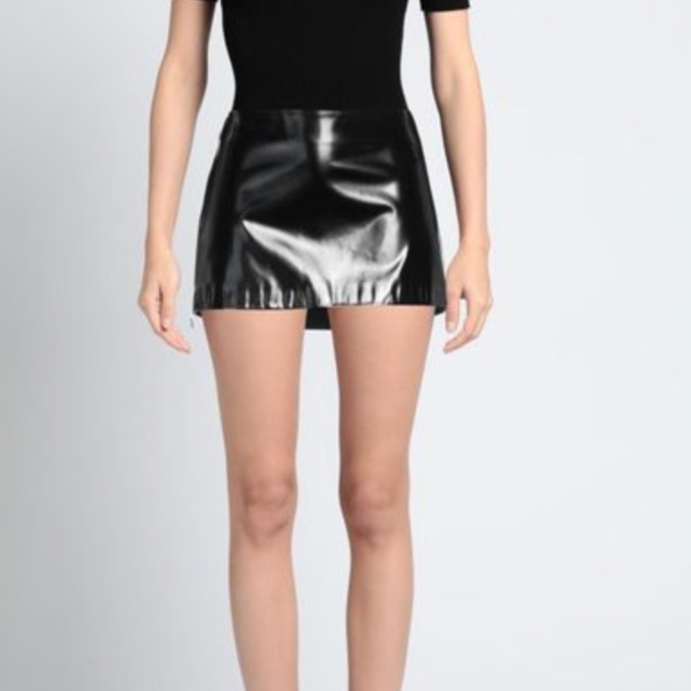 Acne studios zipped mini skirt